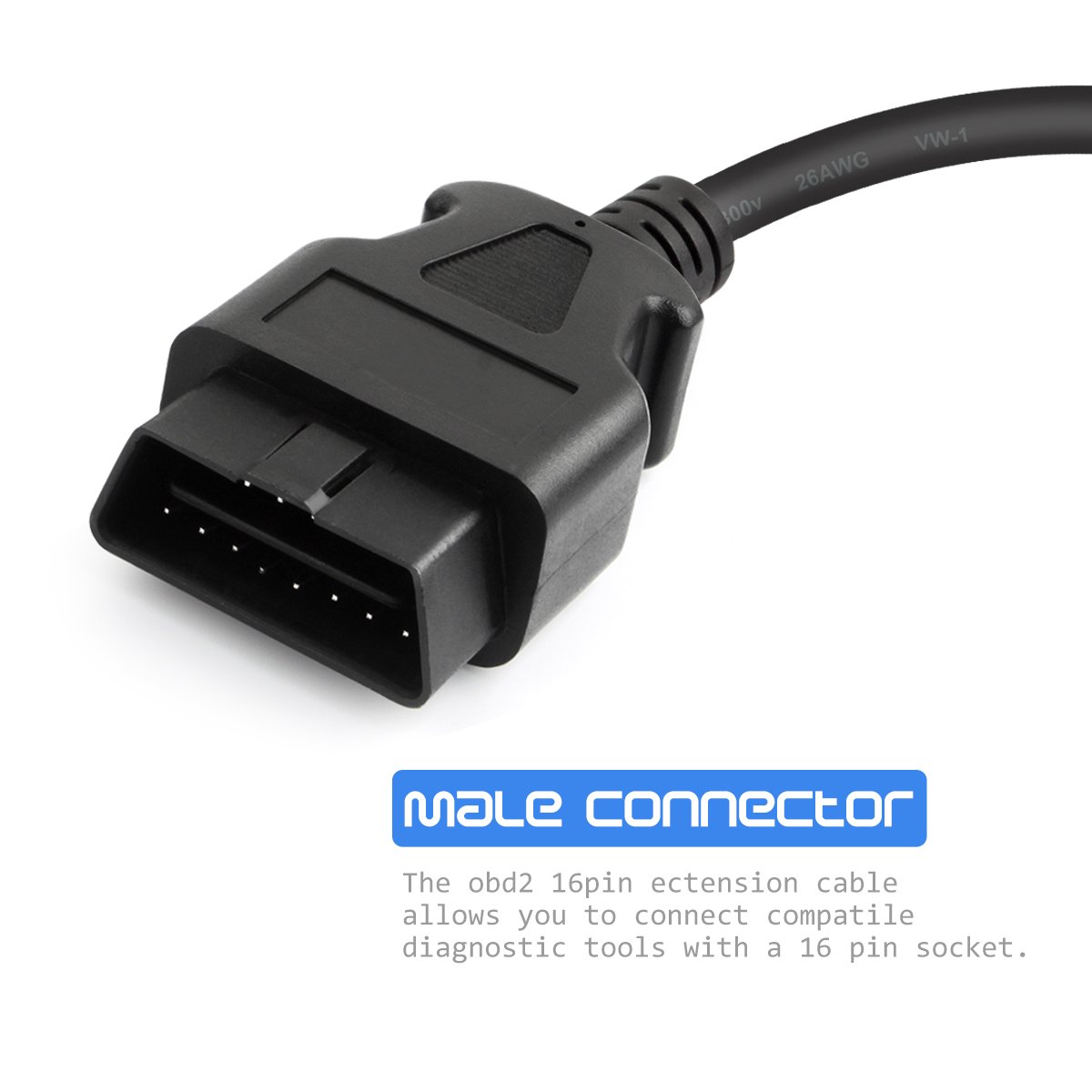 Amazon.com: FOXWELL OBD2 OBD II 16Pin Male to Female Diagnostic